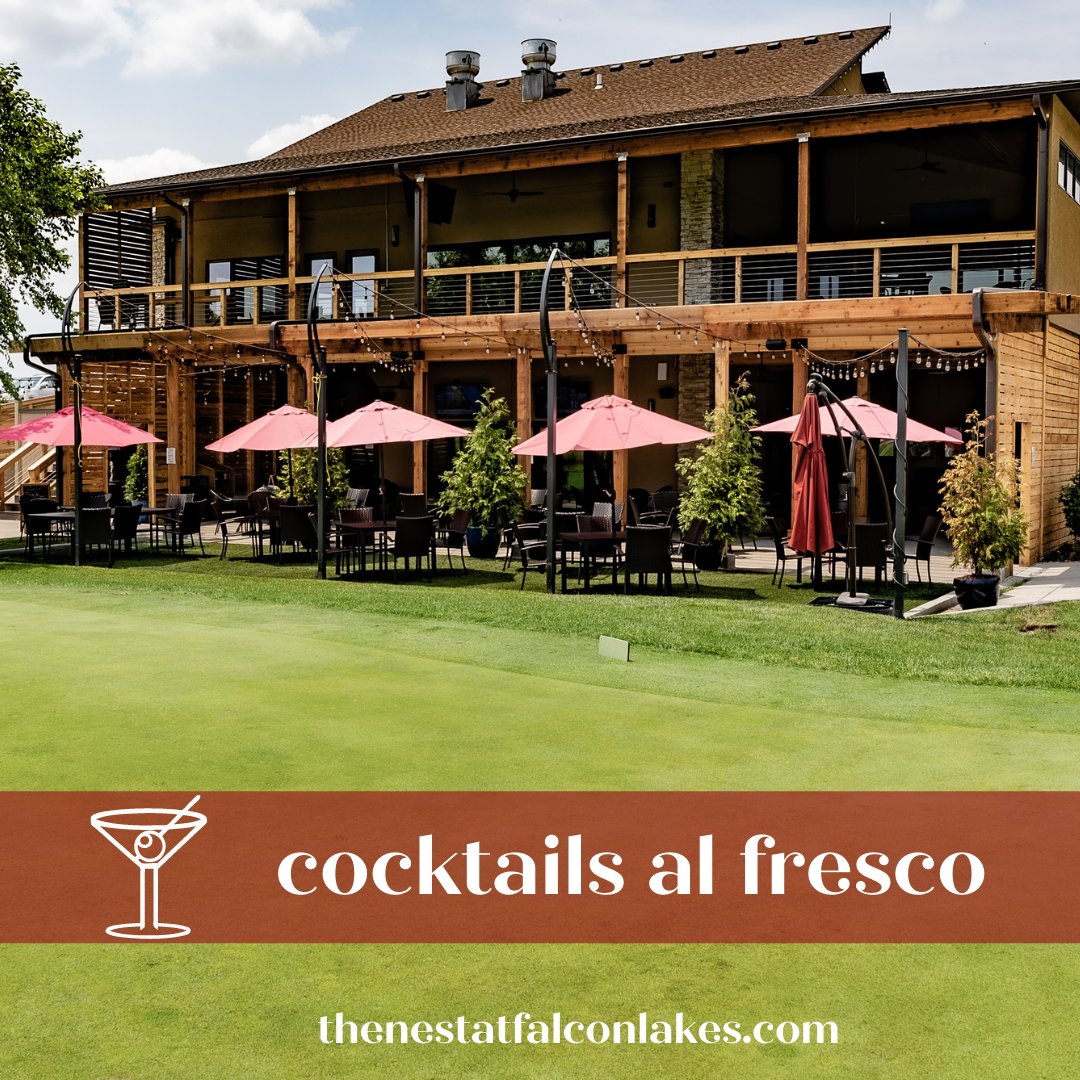#TheNestBarandGrill #FalconLakesGolfClub #CocktailsonthePatio