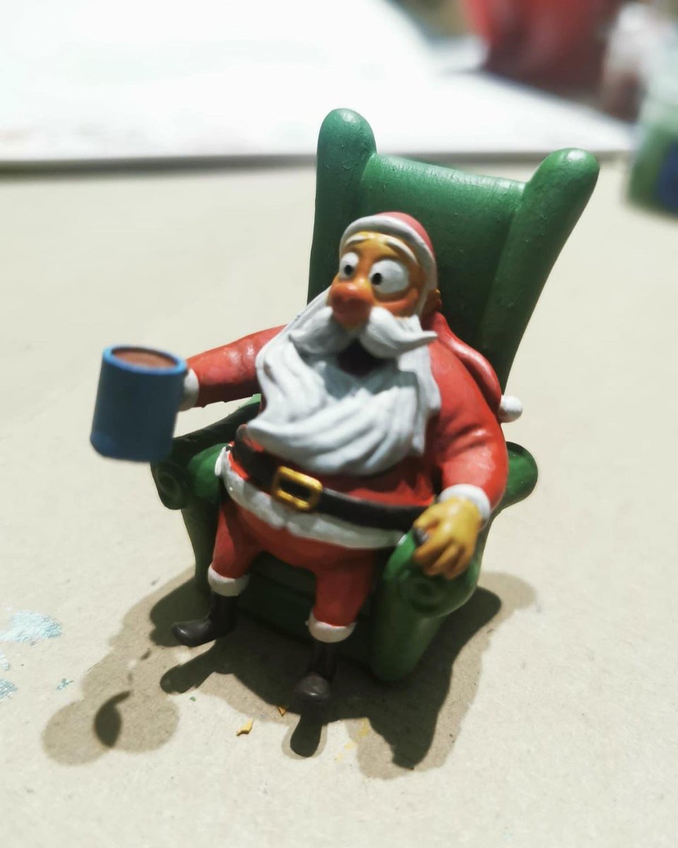 Vivalagames1's tweet photo. Hello! We have great news for you! We finally got our first figure painted! Santa Claus will be used to determine who starts the round! 
This figure was nicely painted by one of our creators, Pexo!!! 🙏🔥🎄 

Coming… November! 2022 😅

#Christmas #Santa #boardgame  #Kickstarter https://t.co/CSGMb5ZhPn