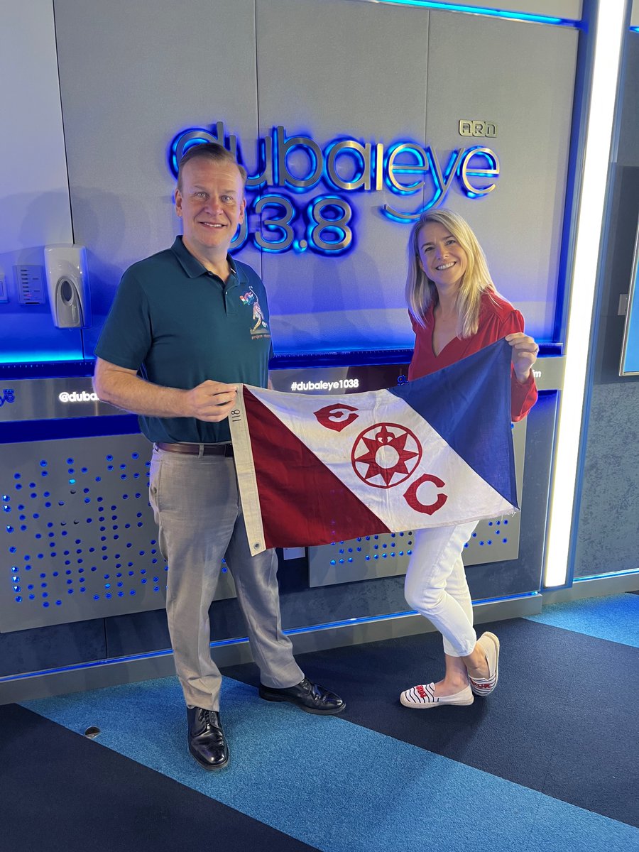 It was a pleasure to be at the <a href="/DubaiEye1038FM/">Dubai Eye 103.8FM</a> studio again and speak about Cheetah Reintroduction to India project!
Thank you @georgia.tolley and the entire The Agenda team for your interest and hospitality.
loom.ly/ty64Ae0
#CCFCheetah  
#actionaviation 
#explorersclub