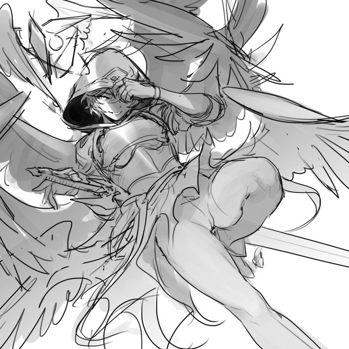 似たような構図を描いたきがしてこれだね!!!! 