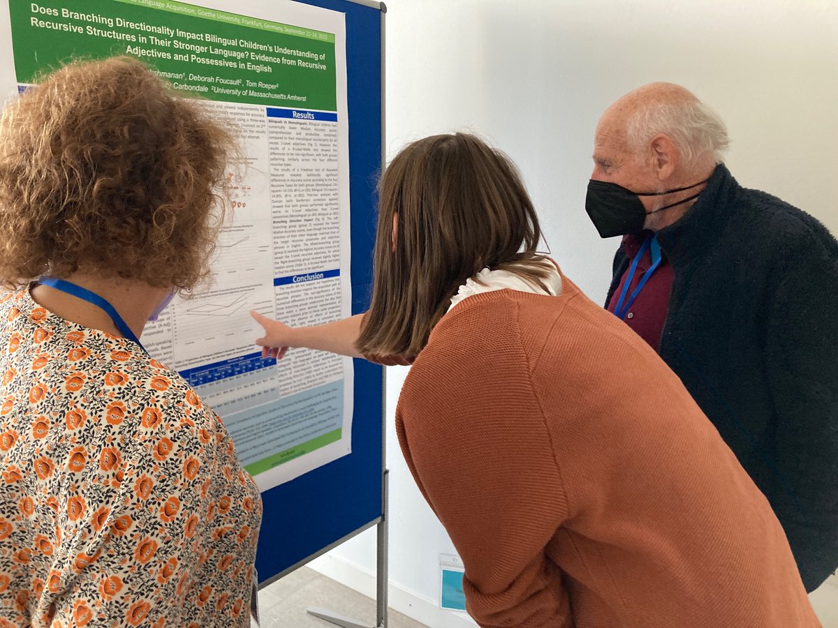 daz_lab's tweet photo. One of the things we’ve missed most during the pandemic is the opportunity to meet colleagues and discuss our research in person. Our first poster session at #GALA15FFM was filled with excitement, laughter, and many fruitful discussions about all things #languageacquistion! https://t.co/m5WWVoopEb