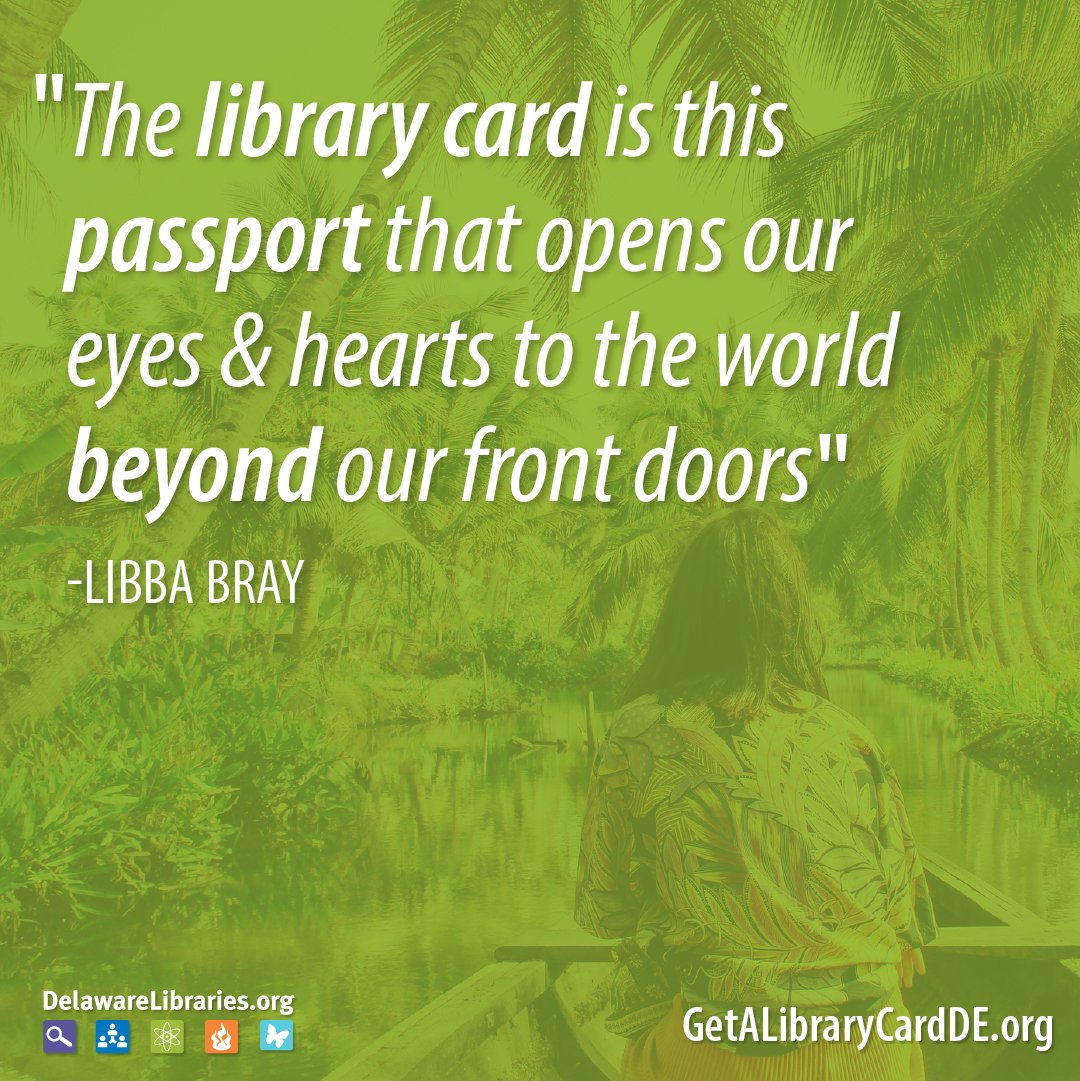 DELibraries's tweet photo. Sign up today! https://t.co/QFUdpuHGqh ~ It's easy. It's free. It's online! #GetALibraryCardDE https://t.co/jZ71ujHEkP