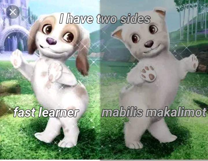 1054docx's tweet image. this two side of me is effective every math class😭