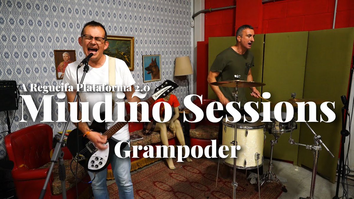 youtu.be/vsjuaF2LDR0 Nova entrega das Miudiño Sessions, desta volta con ese dúo autodenominado de hardcore comeflores que responden ao nome de GRAMPODER. Nunha localización digna do Cuéntame máis casposo e kitsch despelican con brutal tenrura catro pezas do seu último disco