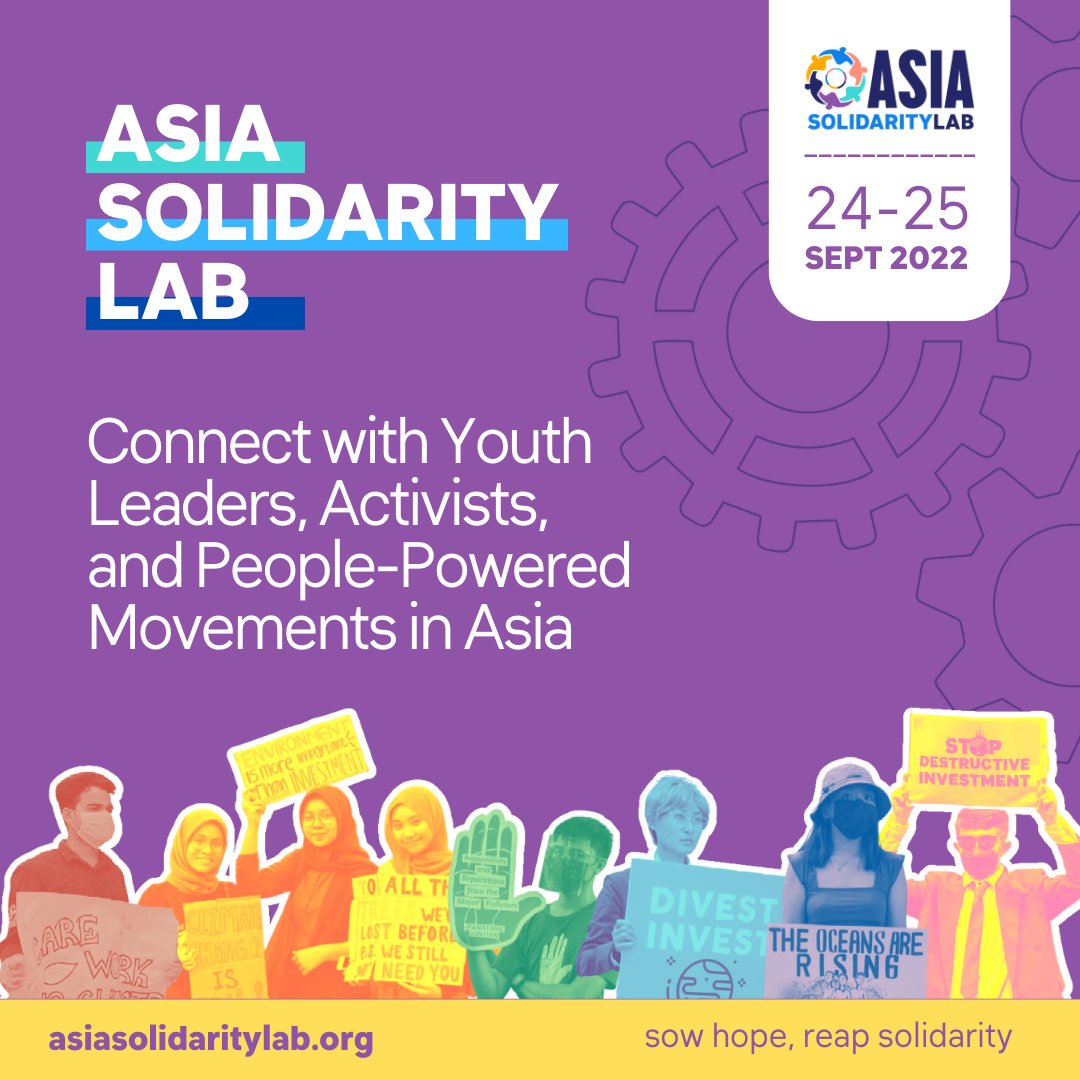 youth4climatePH's tweet photo. WE ARE PARTNERING WITH ASIA SOLIDARITY LAB!

From panels to learning sessions, to performances — the #AsiaSolidarityLab is our time to come together so we can build back better.

It’s time to envision a post-pandemic future that centers on climate and social justice. https://t.co/lpgN5eXfJy