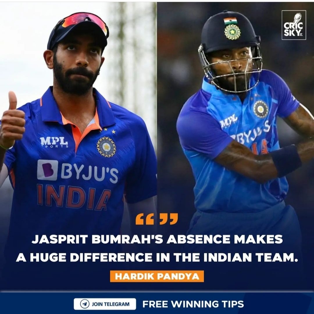 Cricsky1's tweet photo. Hardik Pandya on Jasprit Bumrah..
. 
#cricket #cricketcoaching #crickettraining #crickettips #cricketfacts #indiancricket #cricketfamily #cricketfan #cricketplayedlouder #crickettrolls #cricketground #cricketnation #cricketlive #cricketkacrown #cricketteam https://t.co/YqP95AceI4