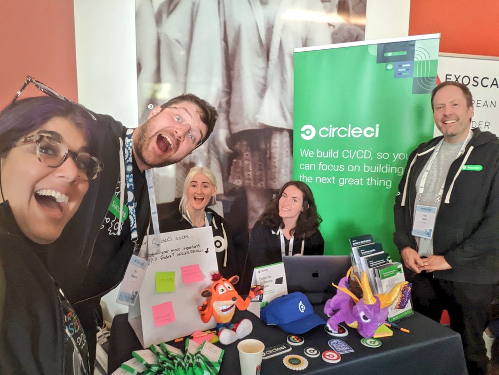 shar1z's tweet photo. Been so much fun at @blndevops with so many fun reunions I haven't had time to tweet ๐ฑ
Good seeing #devopsfriends @EtzionyYair @xeraa @KrisBuytaert @gethash @zmarkan & the @CircleCI team @MarkusNeder (not pictured ๐ฑ)
#tlvcommunity โค๏ธโ๏ธ
Come to @DevOpsDaysTLV > it will be EPIC! https://t.co/WFK2npmt7m