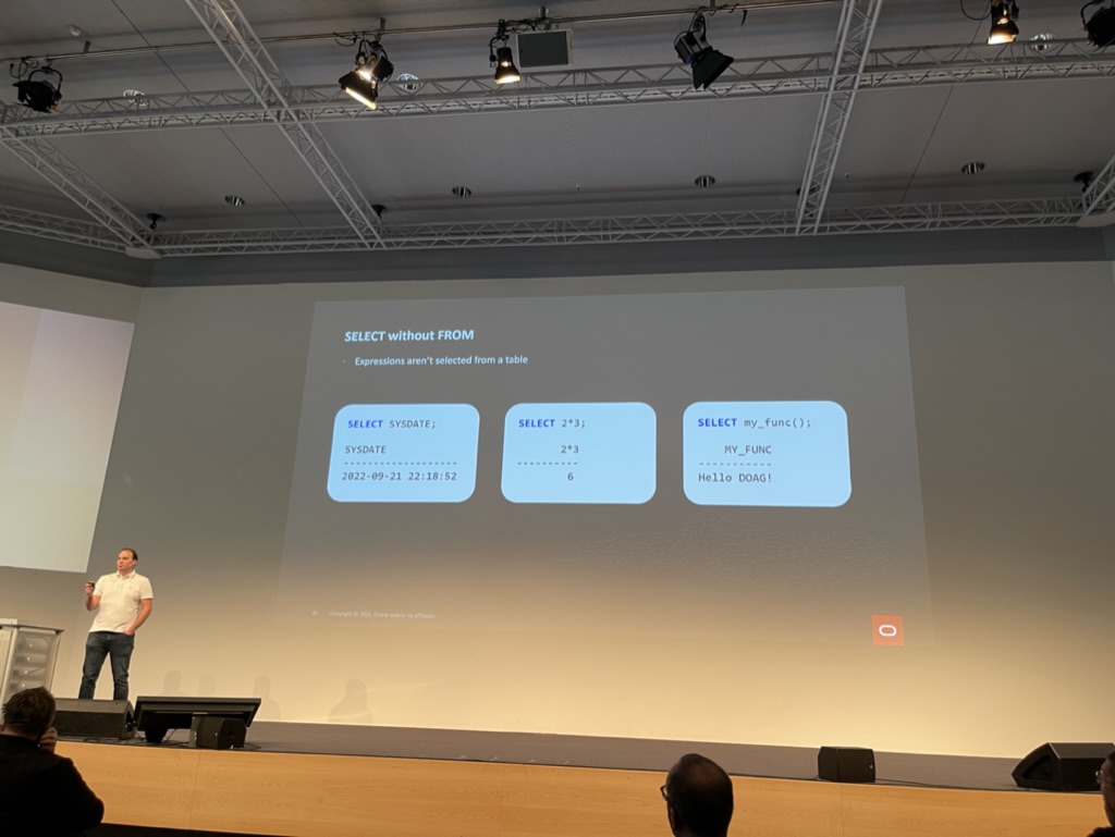 phsalvisberg's tweet image. SELECT without FROM (14/17)