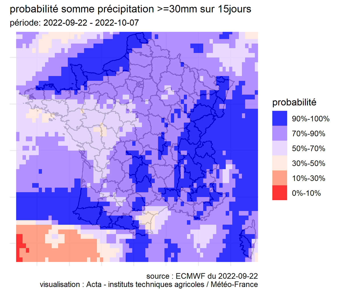 🌦️Sécheresse 2022. Que nous disent les prévisions de précipitation et les incertitudes associées ? (mis à jour au 22 septembre 2022) par Instituts techniques agricoles <a href="/ACTA_asso/">Acta</a> <a href="/Arvalisofficiel/">ARVALIS</a> <a href="/terresinovia/">Terres Inovia</a> <a href="/vignevinfrance/">IFV</a> <a href="/meteofrance/">Météo-France</a> #ECMWF
Bulletin : numerique.acta.asso.fr/prevision-prec…