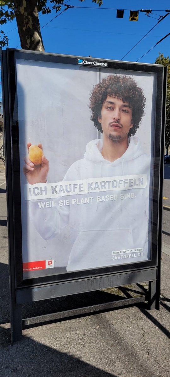 ... logisch, denn so normale Rüebli zum Beispiel sind ja meat-based. Äh, what? Ich brauche Nachhilfe. Was will mir dieses Plakat sagen?