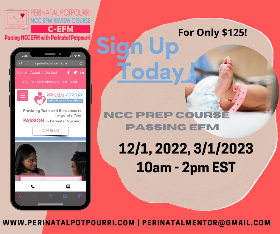 PerinatalPot's tweet photo. Need your RNC-Ob? We have you covered! Need your EFM Review? RNC-EFM, we have you covered! https://t.co/l7EyGIQBXR $125 10-2pm, EST https://t.co/kq1DN5MGSH
