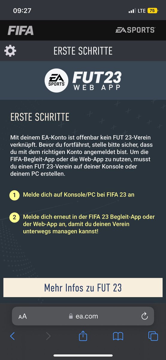iam_floriger's tweet photo. Wanted to do a little Pack Opening but FIFA doesn‘t want me to😂 #FIFA23 #Fifabug #FIFA23RATINGS https://t.co/zRRN0Cn7on