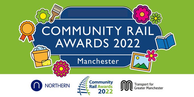 Jools_Townsend's tweet photo. The date's changed (to 6 Oct) but we're more excited than ever for the #CommunityRail Awards 22 -
celebrating the efforts of community groups &amp; volunteers involving communities with their #railways
(If you're booked on, pls reply to our team to confirm if you can still make it!) https://t.co/olUNzkVR3h