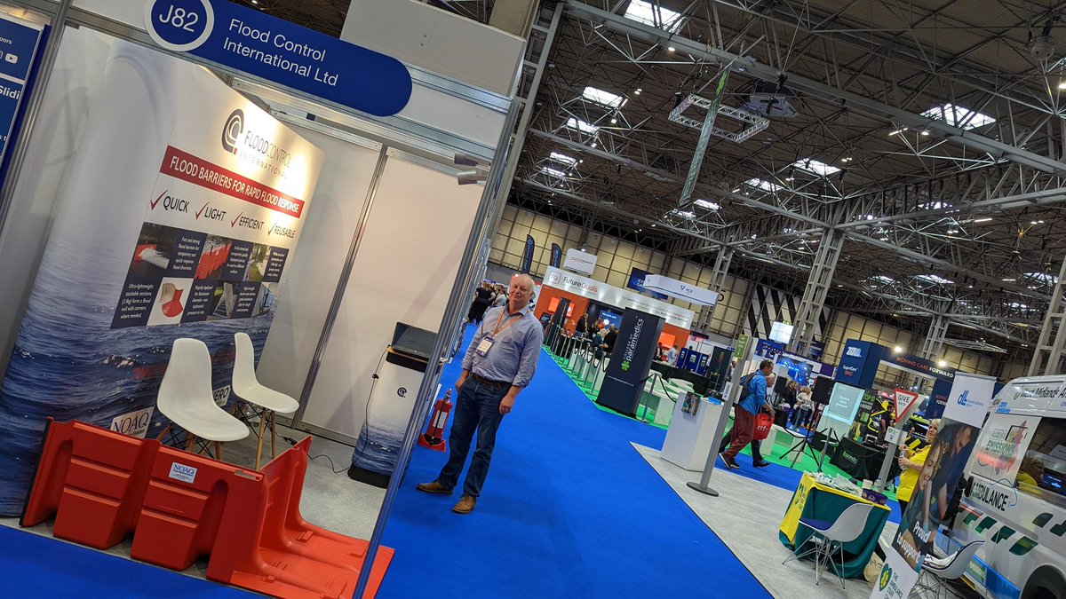 Our stand at @emergencyukshow is located near the @SCoParamedics talk area near the centre of Hall 5, pop along and ask us about rapid deployment flood defences. #flooding #Emergency