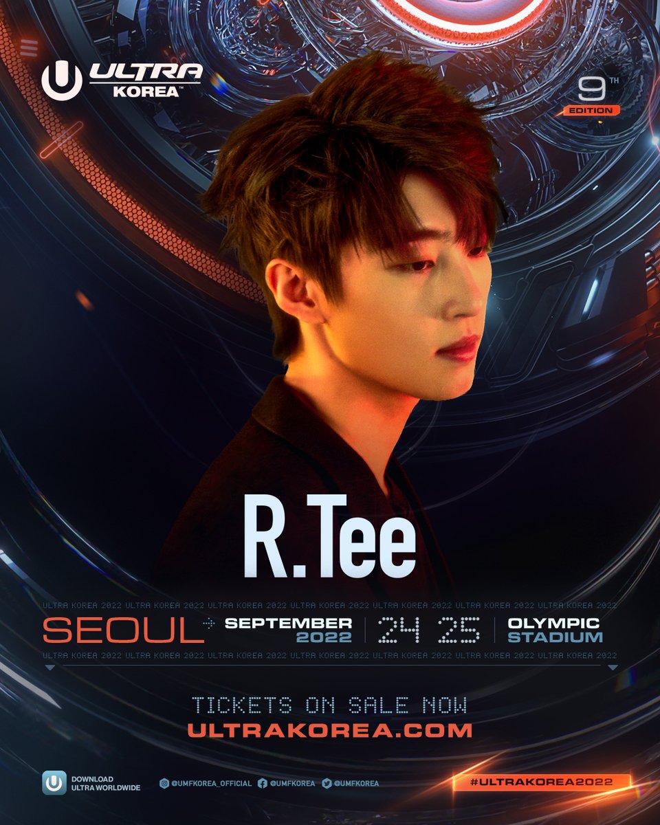 R.Tee x UMF Korea

3년 만에 돌아온 울트라 코리아에 R.Tee가 함께합니다!
9/24 토요일 6:00-6:40, 스페셜 게스트도 있으니 놓치지 마세요🔥

Catch R.Tee perform this Saturday at the UMF Radio Stage
Set time 6:00-6:40PM featuring special guests!

#RTee #알티
#UltraKorea2022 #UMFKorea