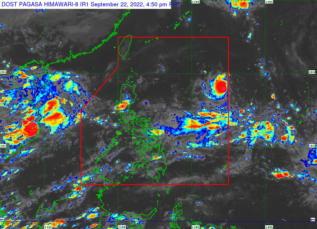dost_pagasa's tweet photo. TROPICAL CYCLONE BULLETIN NO. 2
Tropical Storm #KardingPH
Issued at 5:00 PM, 22 September 2022
Valid for broadcast until the next bulletin at 11:00 PM today

“KARDING” INTENSIFIES INTO A TROPICAL STORM 

https://t.co/Fm9hmnj963 https://t.co/wWTHFoqqfE