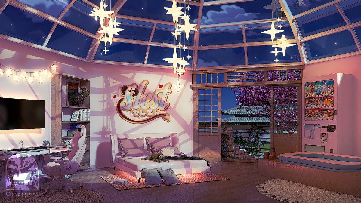 Omorphia1's tweet image. How much do you hope to have a room with a direct sky roof like this? 💫