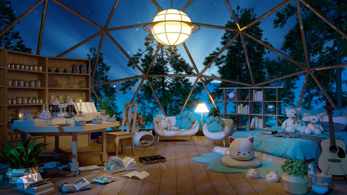 Omorphia1's tweet image. How much do you hope to have a room with a direct sky roof like this? 💫
