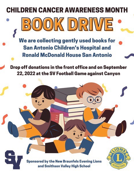 StucoSV's tweet photo. Wear GOLD to school and bring a book to school or the game tonight, if you can!! https://t.co/Au9BeKDZ8o