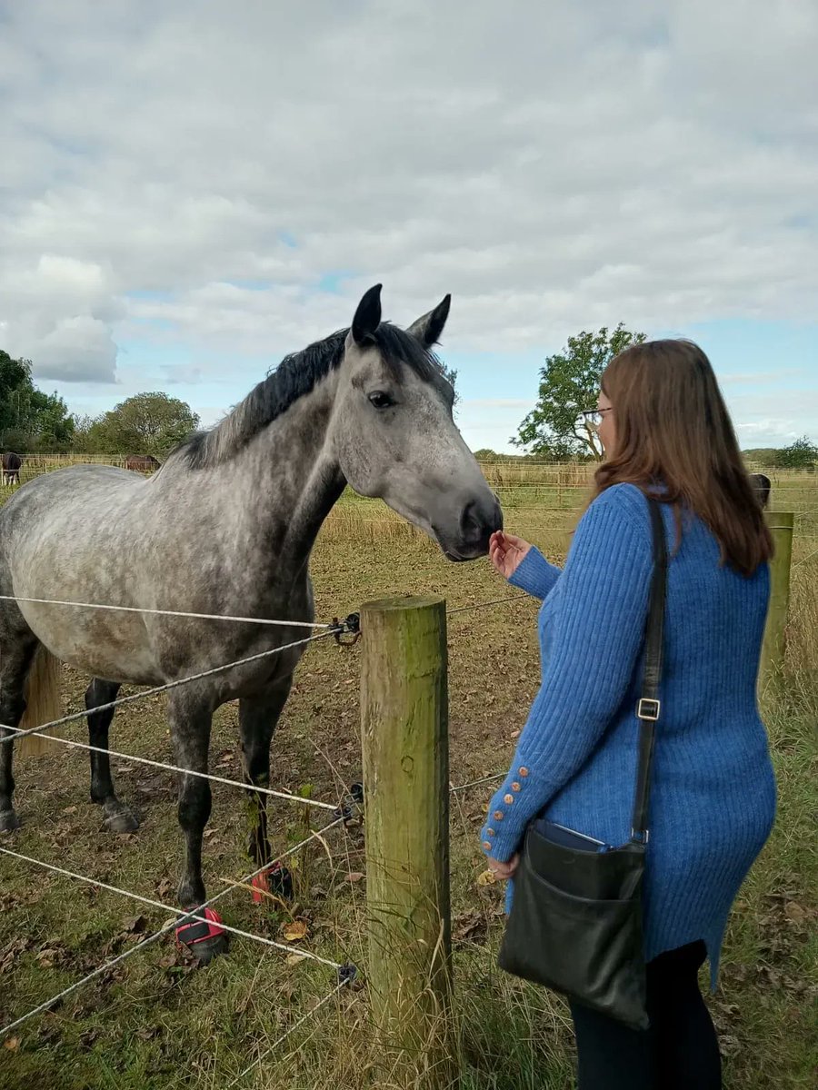 KWTherapy's tweet photo. Our animal crazy Office Manager, Vicki, was in her happy place last week when we visited LCAT UK to find out more about their #animaltherapy and animal assisted counselling services.  Thanks, @SallyLivsey, for inviting us to visit and introducing us to your extended family 😃 https://t.co/gwvv0OvzkL