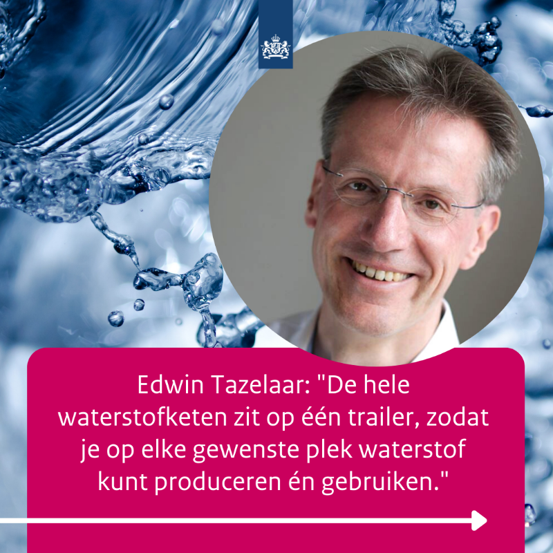 RVO_Innovatie's tweet photo. Morgen reikt Jan Terlouw de #JanTerlouwInnovatieprijs uit. Sleept HyMatters de prijs in de wacht? CTO Edwin Tazelaar: "De nominatie is heel eervol."

HyMatters ontwikkelde een waterstoftrailer voor duurzame waterstof op locatie. Hoe dat zit? Check ⤵️ 

#OctrooicentrumNL