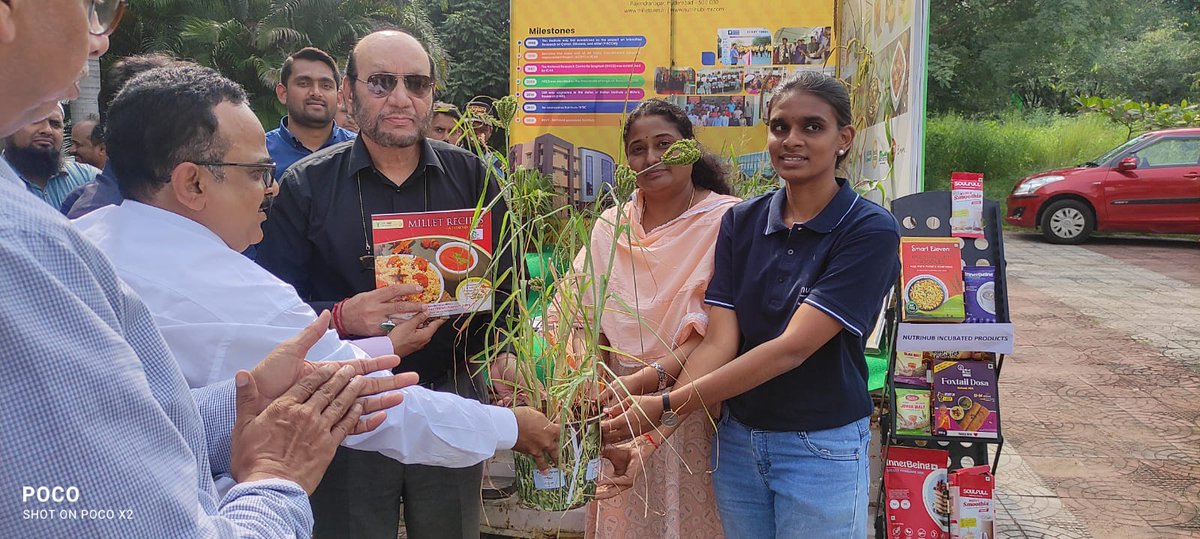 nnccmillets's tweet photo. As a part of promotion and creating awareness on millets Nutrihub, ICAR-IIMR Conducted Roadshow at Maulana Azad National Urdu University school of Botany dept.  we are thankful to the VC Syed Ainul Hasan,  Registrar, Dean &amp; other faculty members.

#millets #Iyom2023 https://t.co/7SuXcs4LhD