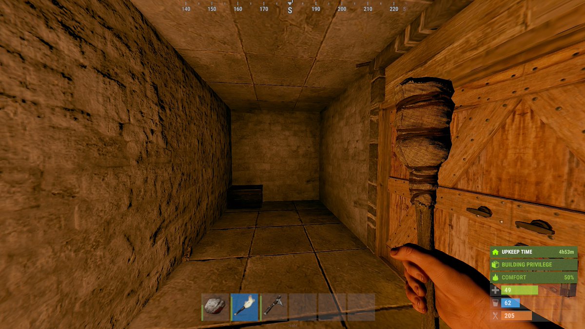 Trying a wipe on PC main... progress shot 2hours in LOL #Rust