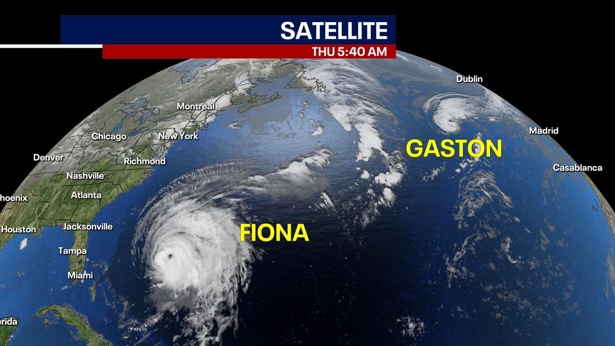 So much for a slow start to the Atlantic Hurricane Season. #fiona #gaston