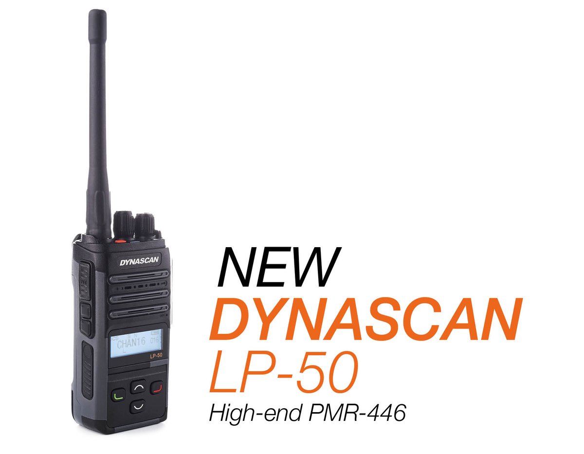 New PMR-446 walkie Dynascan LP-50 - High quality, IP67 protection, LCD screen, emergency button, etc. Check it out: pihernz.com/en/producto/dy… 
#pmr446 #walkietalkie #radiocommunication #2wayradio