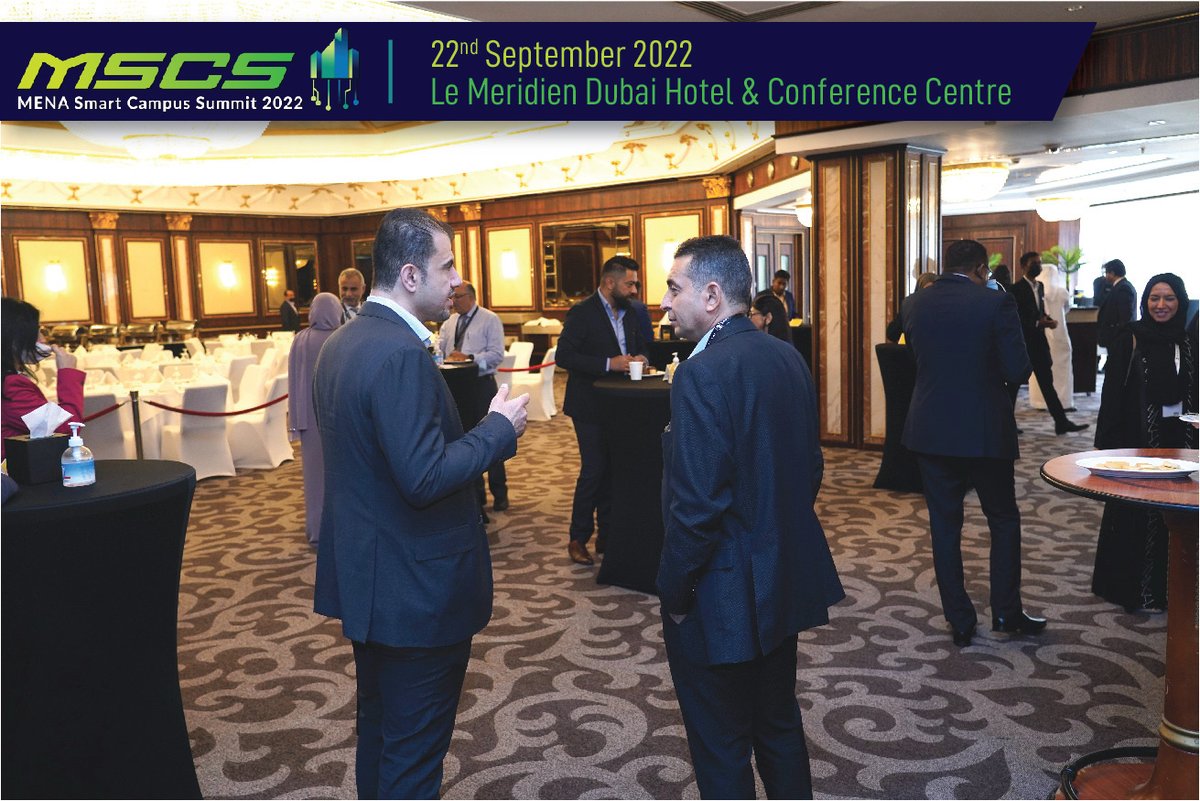 3novex's tweet photo. The MENA Smart Campus Summit 2022 is going on now as we speak! With a big group fit in the ballroom of LeMeridien Dubai Hotel &amp; Conference Centre, the MSCS 2022 has so far been very interactive, knowledgeable, rich and highly intensive!
https://t.co/xDHKVmBUJg
#MSCS2022 #MSCS https://t.co/VRqM9BQFzm