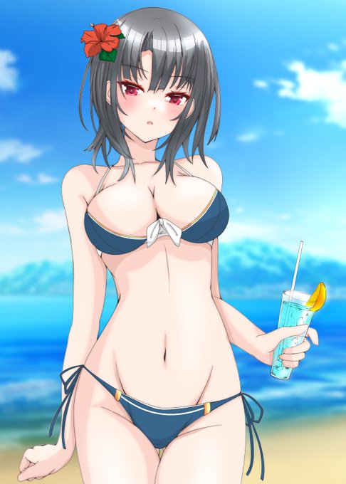 #夏が終わりそうだし今年描いた水着絵を貼ろう①高雄型姉妹 