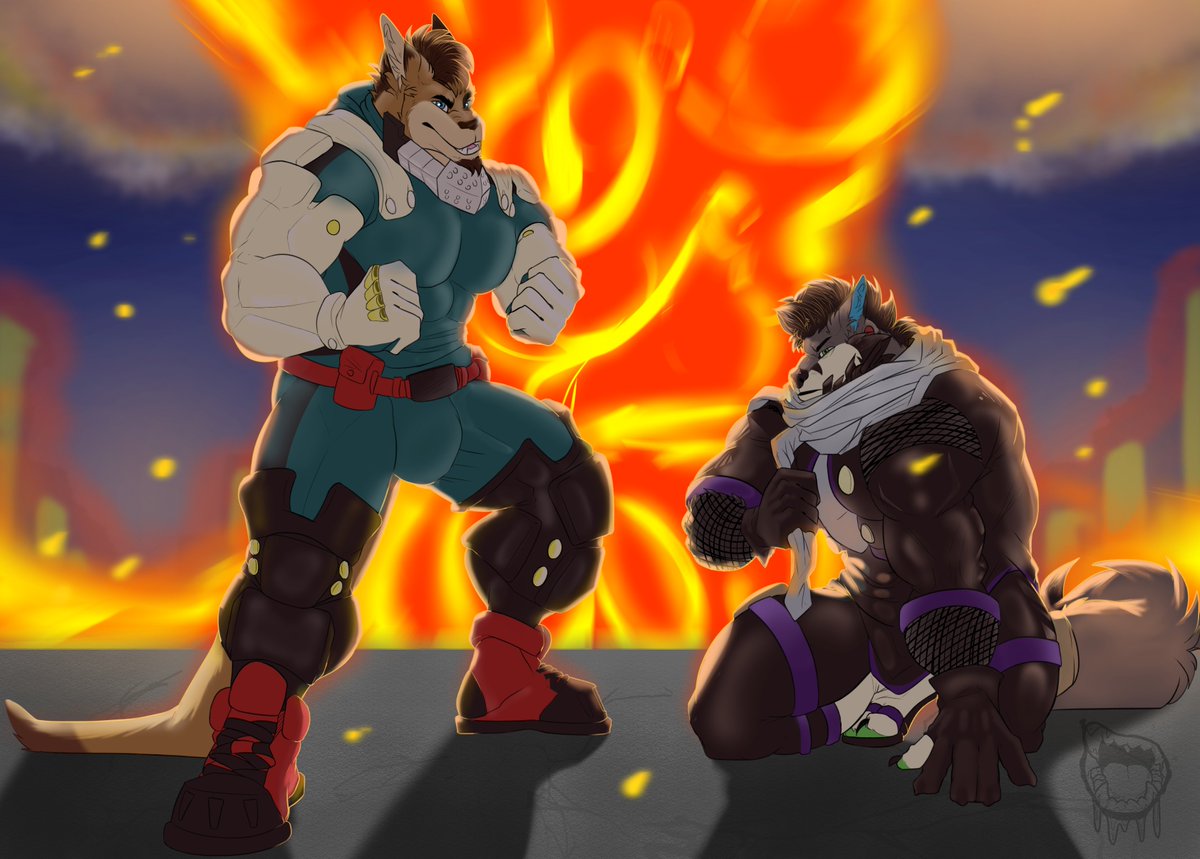 Within the fight between good and evil, good always prevails. (Some MHA cosplay Dart: Midoriya / Kyoju: Shinso)

Commission for: <a href="/wolfnroo/">Dart 🦘</a> !