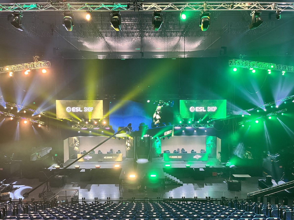 FlyCamAustralia's tweet photo. Covering all the action of CS:Go for DreamHack 2022
.
Event: @DreamHack Melbourne 2022 
Production: @ESL @ESLAustralia 
Broadcast: @woohah_prod Antonio Cafasso 
Location: @RodLaverArena
Tech: Ponty Umar https://t.co/A51kmrmi7Z