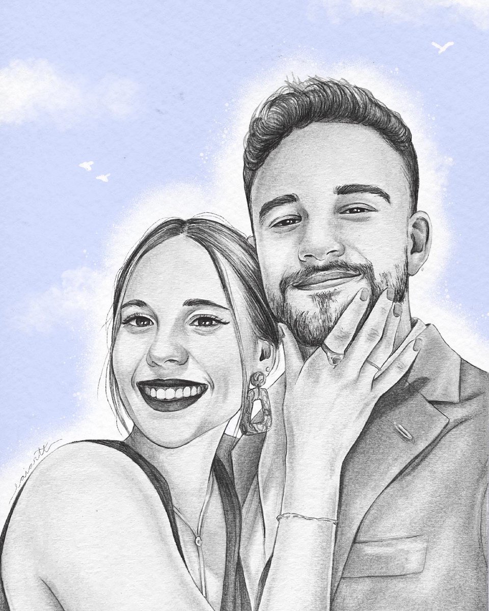 laiartt_'s tweet photo. He terminado mi último retrato a lápiz de @mariaisabelrr9 e @illojuan 🤍 ig laiartt https://t.co/2J8fkPRqvL