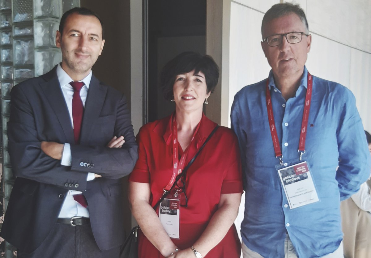 ciqususc's tweet photo. Hoxe comeza #GaliciaBioDays! E alí estaremos a participar en varias das actividades previstas neste foro de referencia da industria #biotech organizado por @BiogaGalicia. Imos informando ... 🗞️
#FEDERGalicia #CiQUS #techtransfer #biodays https://t.co/HCaOFtuSdU