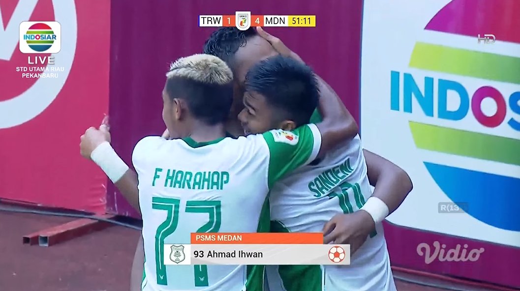 Indosiar's tweet photo. 51' Goooll! Kembali Ahmad Ihwan memberikan gol ke-3nya untuk PSMS Medan

@pspsriau 1 vs 4 #PSMSMedan

#Liga2 #PSMSDay #PSPSDay #IndosiarSports #IndosiarRumahSepakbolaIndonesia https://t.co/mUfDjBInNm