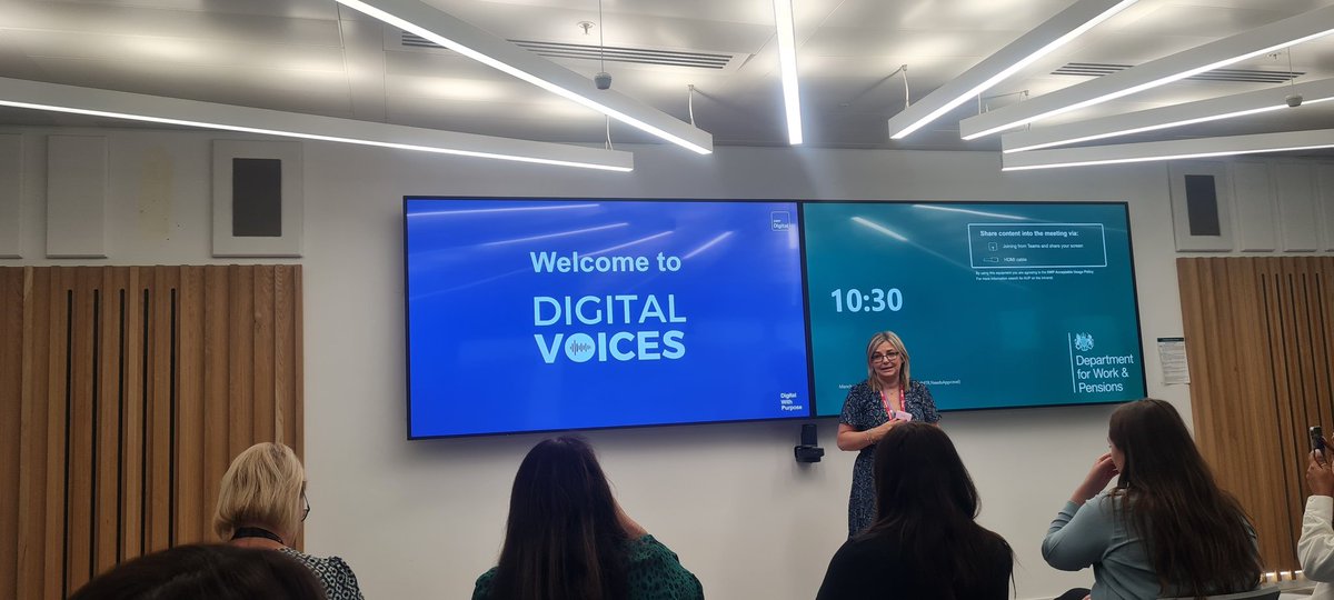 One of my favourite working days of the year - the launch of our <a href="/DWPDigital/">DWP Digital</a> Voices aimed at helping women gain confidence and skills to tell their digital story. Grear being at our Manchester hub too #DigialVoices