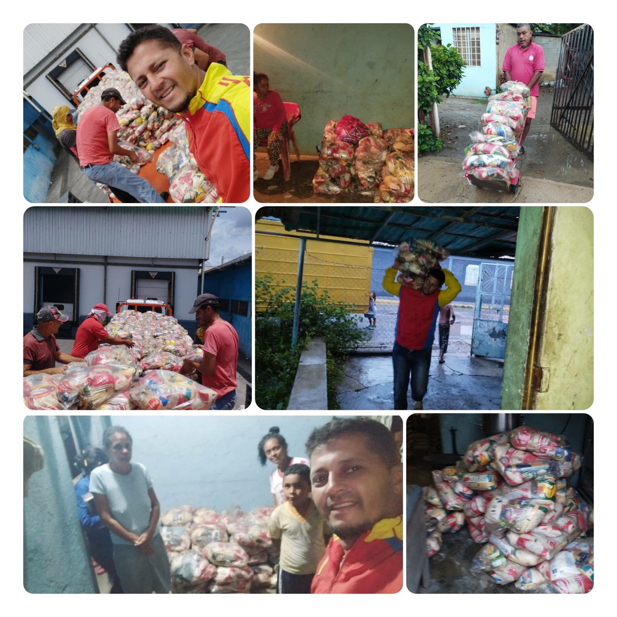 Gracias Nuestro <a href="/NicolasMaduro/">Nicolás Maduro</a> <a href="/AdolfoP_Oficial/">Adolfo Pereira Gobernador</a> <a href="/LealTelleria/">M/G Carlos Leal Tellería</a>  Alcalde <a href="/felixlinarespsu/">felixlinarespsuv</a> equipo de Dirección de Comuna,Estado Mayor de Alimentación,ffm,Robert Serra, JPsuv,se realizó la entrega 630Combo de viveres para las Casa Alimentación <a href="/PartidoPSUV/">PSUV</a> <a href="/NicolasMaduro/">Nicolás Maduro</a> <a href="/dcabellor/">Diosdado Cabello R</a>