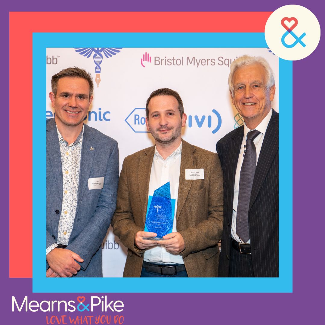 MearnsPike's tweet photo. Our very own Jon Pike presented the award for ‘Feature of the Year – General Audience’ at the @mjauk awards last week. A huge congratulations to the well-deserved winner @ShaunLintern from the Sunday Times.
 
Thank you to the MJA and to our co-sponsor @ivifertility. https://t.co/yVf0TLU4Mg