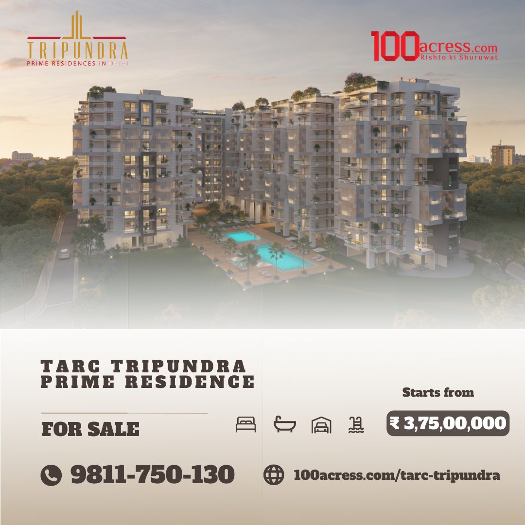 TTripundra's tweet photo. Tarc Tripundra Bijwasan is one of the best housing Complex In Delhi
☎️ 9811-750-130
🌐 https://t.co/2SEY2lx76G

#realestate #property #realtor #forsale #investment #realty #dreamhome #listing #homesforsale #luxury #housing #house #justlisted #tarctripundra #Delhi #Tarc #100acress https://t.co/w38oStt43V