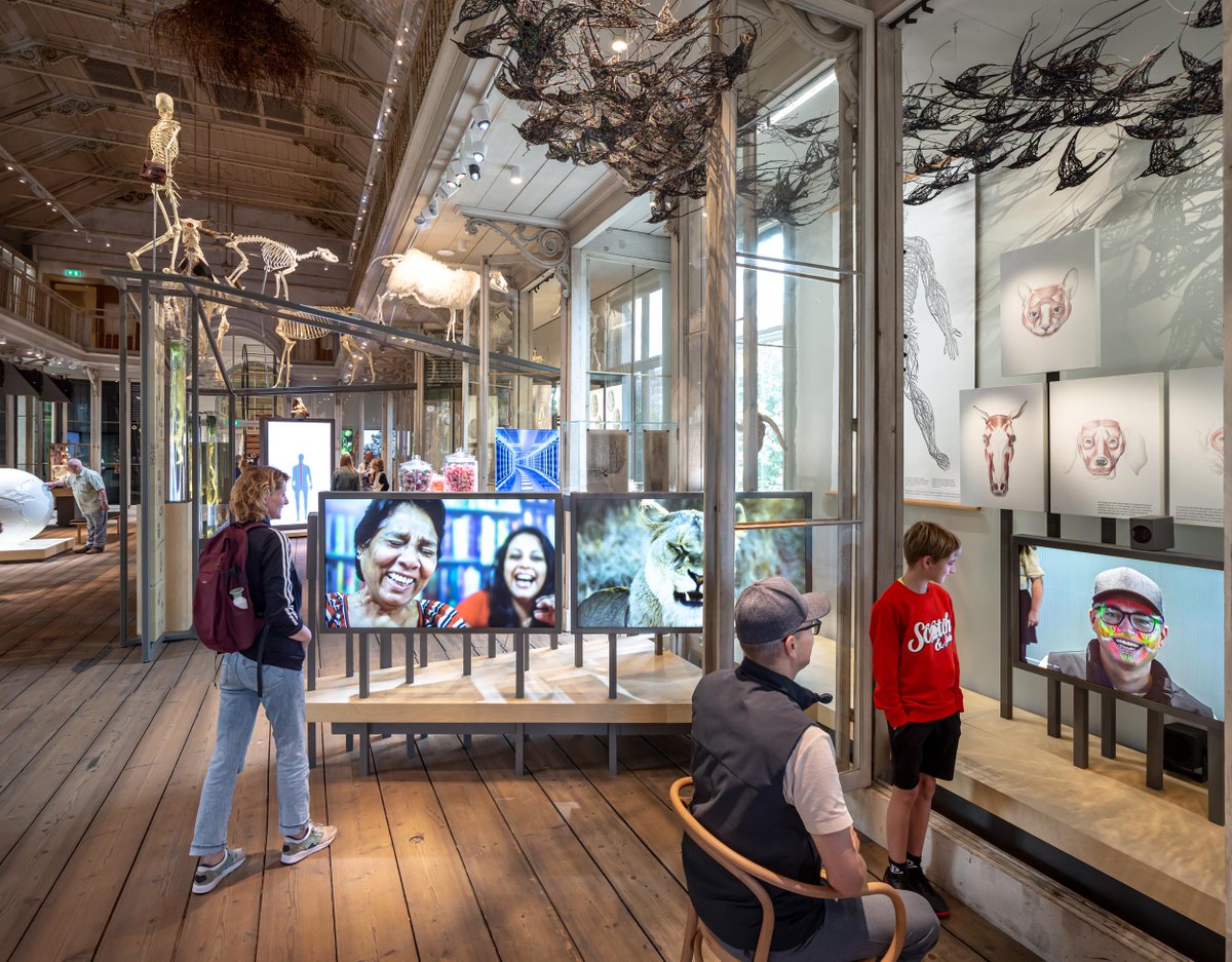 Kossmanndejong's tweet photo. Have you ever tried cuddling your loved ones with different ‘skins’? The @GrooteMuseum allows you to explore and experiment these and many other surprising things.

Vote for this grand expedition in the 2022 @dezeen  Awards via https://t.co/veswg6m9KB
(category Exhibition Design) https://t.co/IgVz9VWzGU