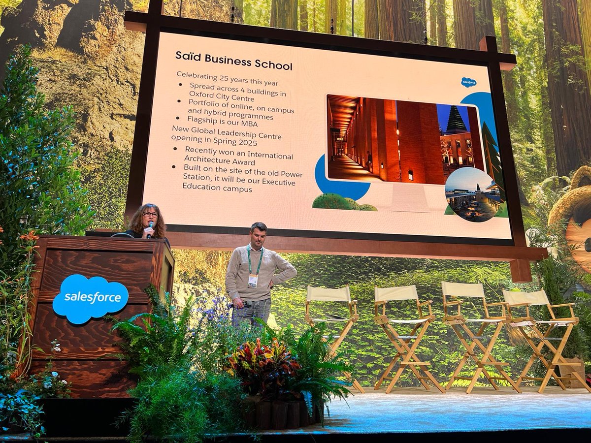 CreationTec's tweet photo. We attended a fantastic session by Saïd Business School, University of Oxford yesterday, great to hear Creation Technology get a shout out during it too! 
#dreamforce #df22 https://t.co/v4UQSoCQND