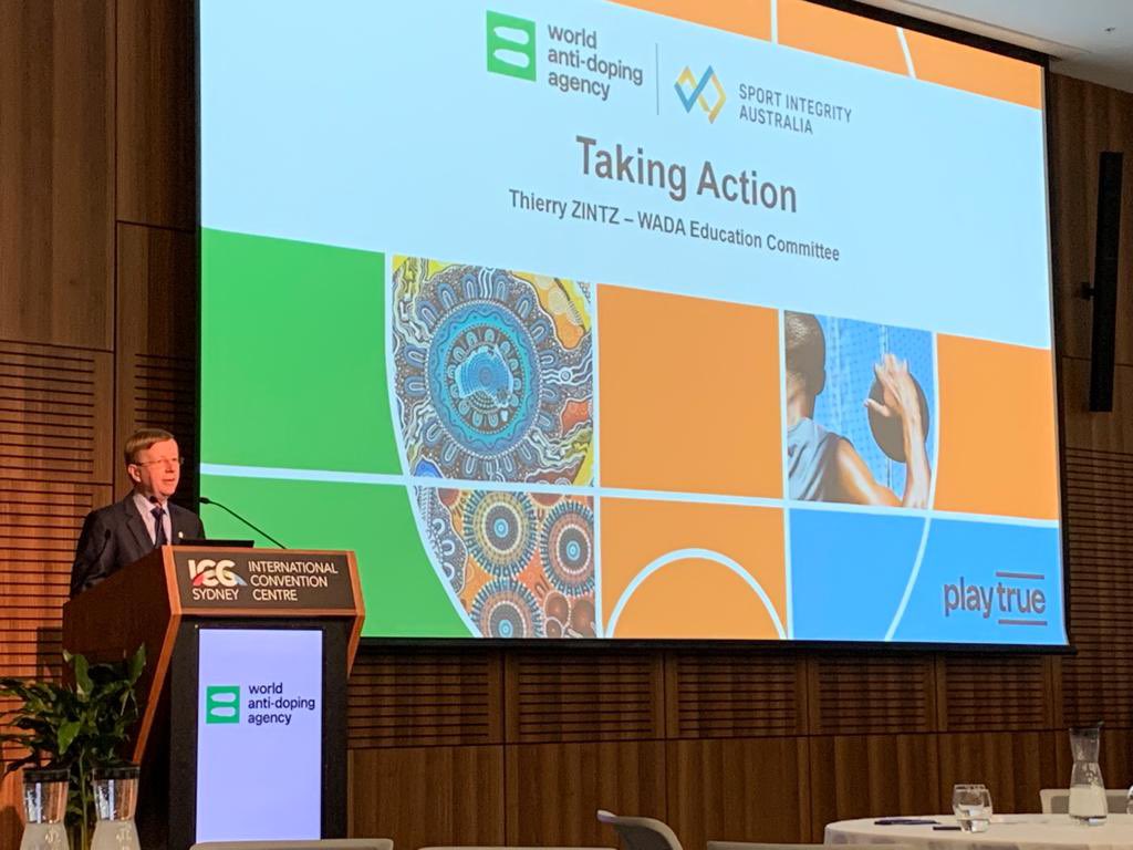 #WADAGEC. Honored to deliver the final outcomes of the Global Education Conference of WADA: education is critical in the fight against doping!