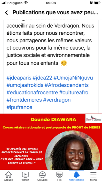 Front de mères ou bien l'essentialisation par la couleur de peau ou "l'origine" organise la journée des enfants afrodescendants. Jusqu'à quelle génération est-il possible de remonter afin de pouvoir participer svp? #frontdemères #universalisme #racialisme