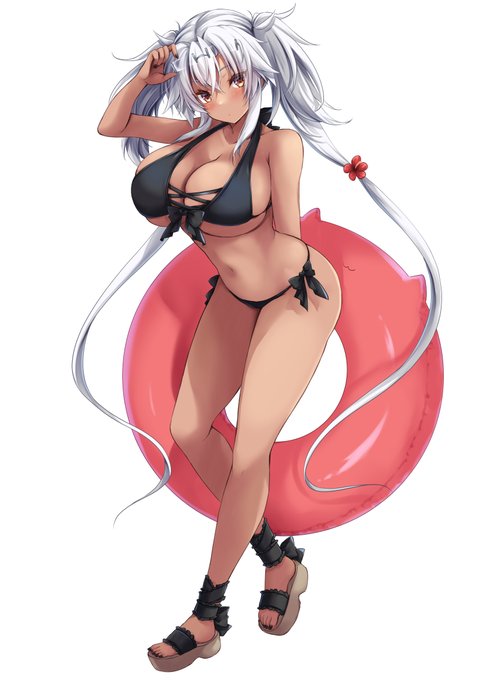 #夏が終わりそうだし今年描いた水着絵を貼ろう 

夏は終わるけど水着は年中無休なのですよ～ヽ(^o^)丿 