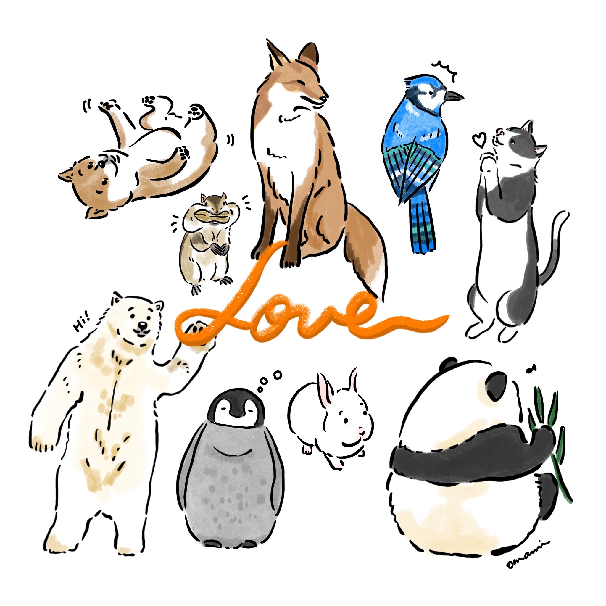 Omami 犬専門イラストレーター Omami 9 Twitter