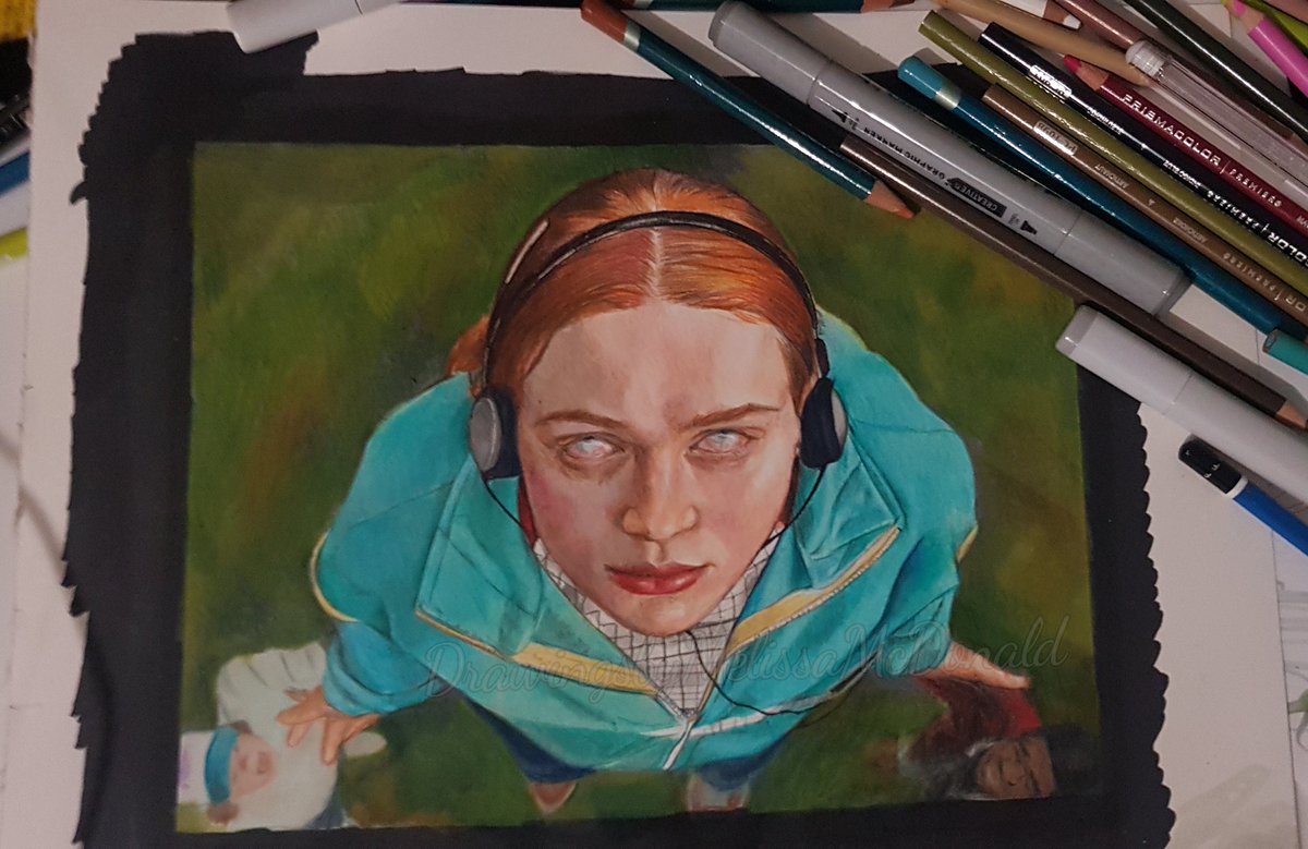 mellimac8's tweet photo. My fanart of @SadieSink as Max from @Stranger_Things . Thanks for looking. https://t.co/2FzbfnT6b6