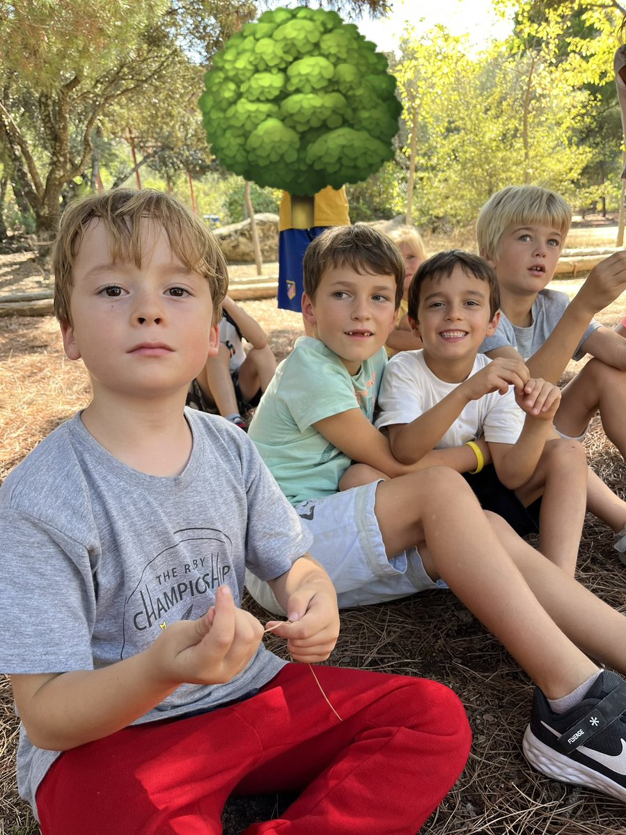 veerstoofpeer's tweet photo. Sinds 1 september werk ik op de Nederlandstalige basisschool in Madrid. Het is zó leuk. Groep 4 met 12 kinderen. Nu zijn we op een zeer goed georganiseerd kamp waar wij leerkrachten in de watten worden gelegd. De kinderen beleven buiten avonturen. What a life! 💕🌳😊 https://t.co/3SGFyUSJMo