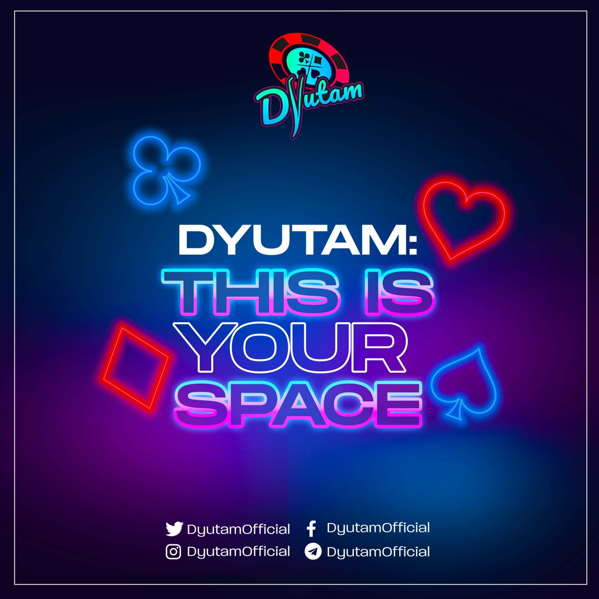 The space where everyone not only gets to experience world-class iGaming but a chance to also win huge rewards in the form of money or tokens! 🤑 Prepare for the best casino experience you'll ever have!

Be part of this space:
🔗 linktr.ee/dyutam
