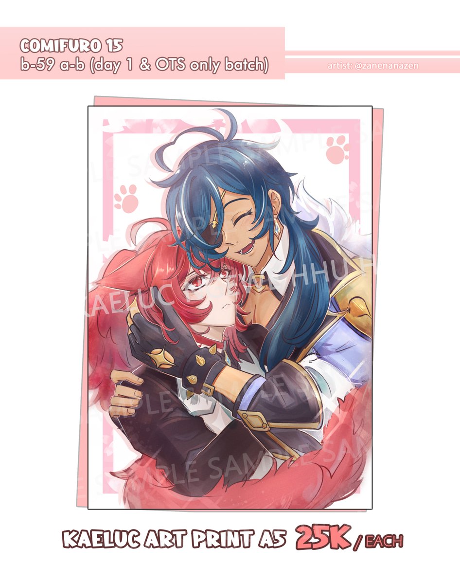 𝘾𝙁15 - 𝘽59 [DAY ONE ONLY] 

Hello guys so this is unplanned but i'll sell my prints at Comifuro 15!~ 
AYO KETEMU GUE di CF15 gw kosple jadi fem bartender Diluk~ ehehee
persediaan terbatas! O)-------(
#comifuro15 #kaeluc 